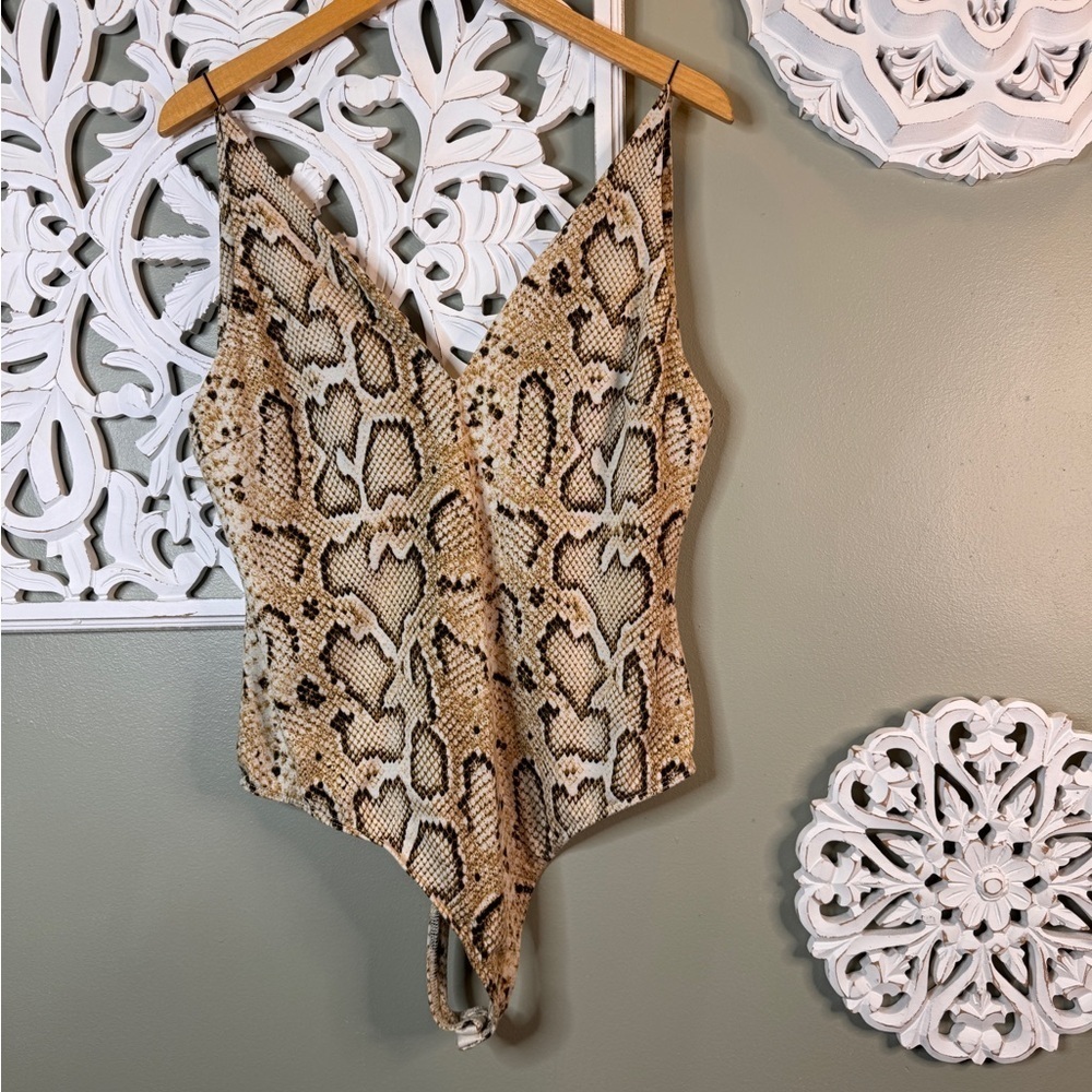 ASTR the label Snakeskin Body Suit XL